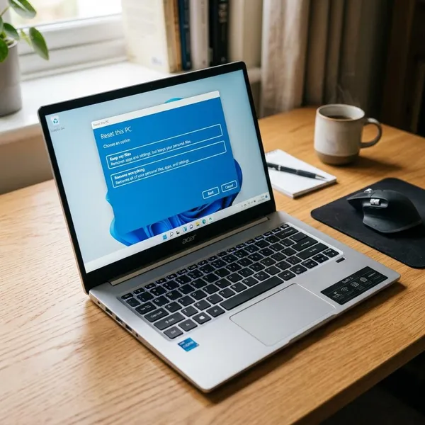 Prepare your Acer laptop for reformatting