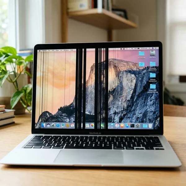 Fix black lines on a laptop screen